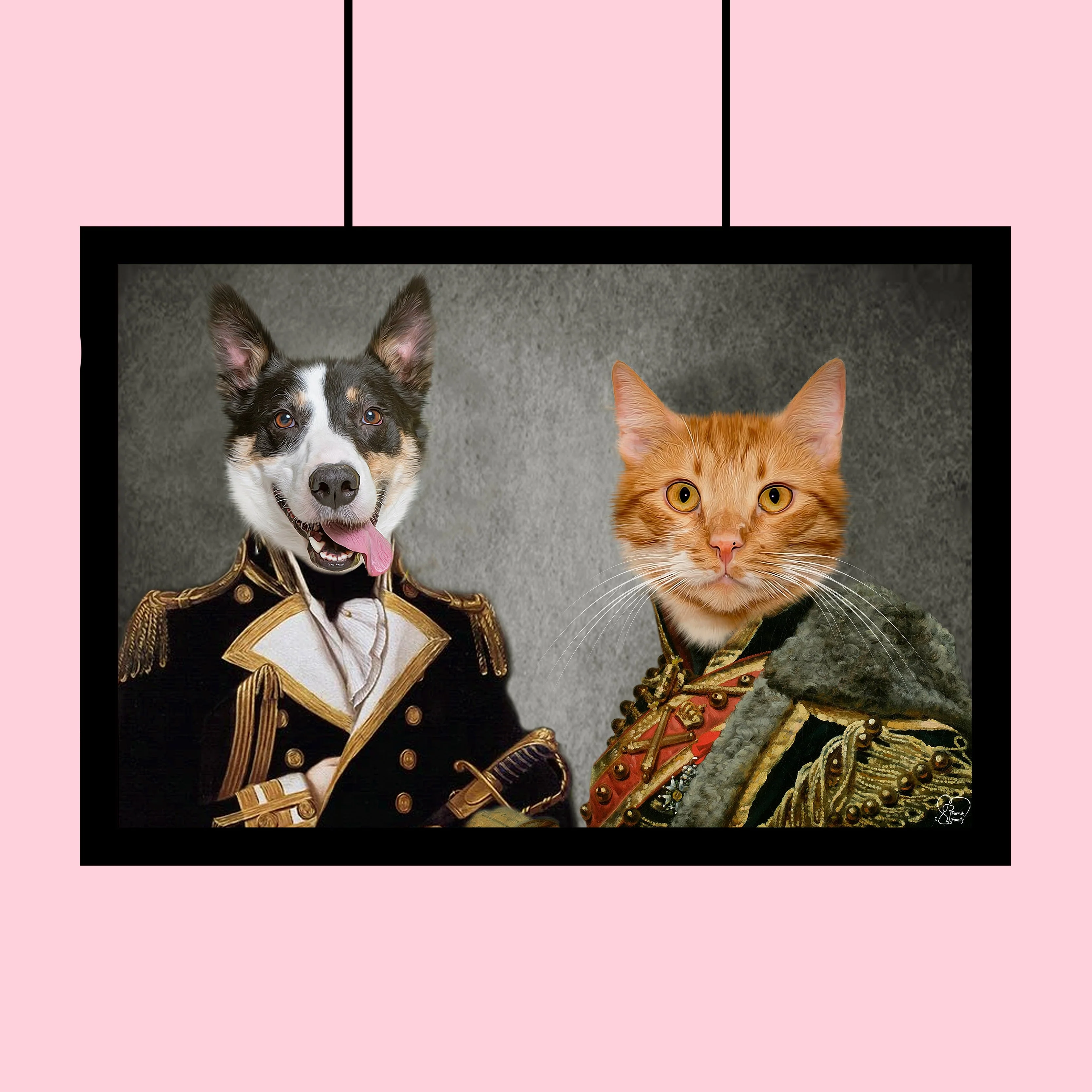 Ruff and Purr Regiment - Custom Pet Portrait